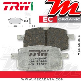 Plaquettes de frein ~ TRW Lucas MCB 590 EC