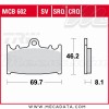 Plaquettes de frein ~ TRW Lucas MCB 602 SV