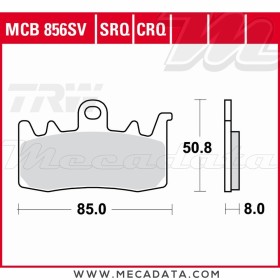 Plaquettes de frein ~ TRW Lucas MCB 856 CRQ