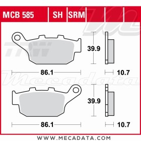 Plaquettes de frein ~ TRW Lucas MCB 585 SRM