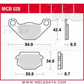 Plaquettes de frein ~ TRW Lucas MCB 628