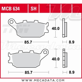 Plaquettes de frein ~ TRW Lucas MCB 634