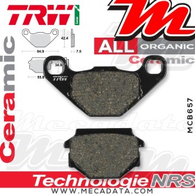 Plaquettes de frein ~ TRW Lucas MCB 657