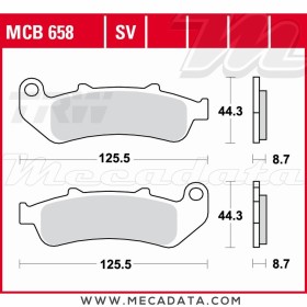 Plaquettes de frein ~ TRW Lucas MCB 658 SV