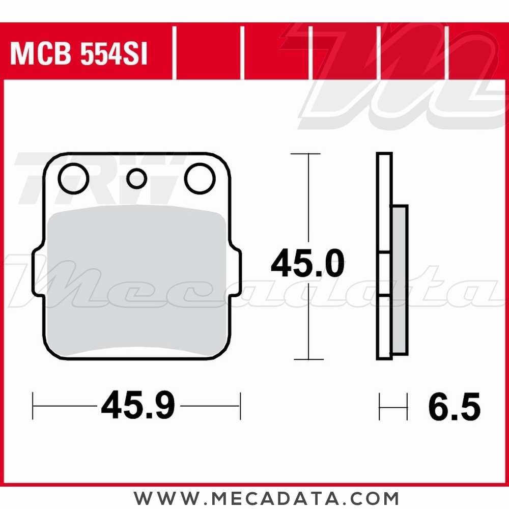 Plaquettes de frein  ~ TRW Lucas MCB 554 SI 