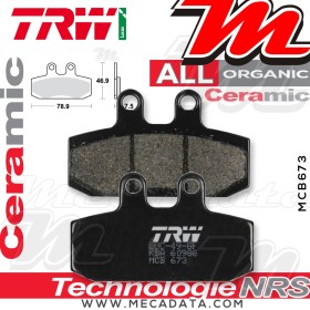Plaquettes de frein ~ TRW Lucas MCB 673