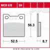 Plaquettes de frein ~ TRW Lucas MCB 678
