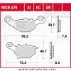 Plaquettes de frein ~ TRW Lucas MCB 679 EC