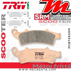 Plaquettes de frein ~ TRW Lucas MCB 726 SRM