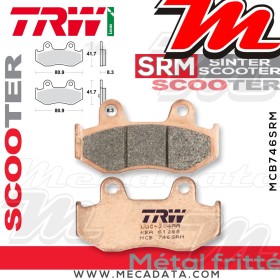Plaquettes de frein ~ TRW Lucas MCB 746 SRM