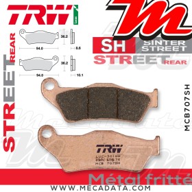 Plaquettes de frein ~ TRW Lucas MCB 707 SH