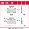 Plaquettes de frein  ~ TRW Lucas MCB 714 EC 
