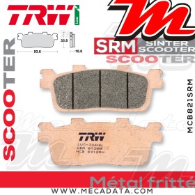 Plaquettes de frein ~ TRW Lucas MCB 821 SRM