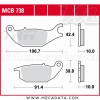 Plaquettes de frein ~ TRW Lucas MCB 738