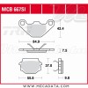 Plaquettes de frein ~ TRW Lucas MCB 667 SI