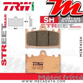 Plaquettes de frein ~ TRW Lucas MCB 741 SH