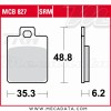 Plaquettes de frein  ~ TRW Lucas MCB 827 SRM 