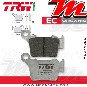 Plaquettes de frein ~ TRW Lucas MCB 743 EC