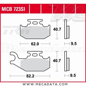 Plaquettes de frein ~ TRW Lucas MCB 723 SI