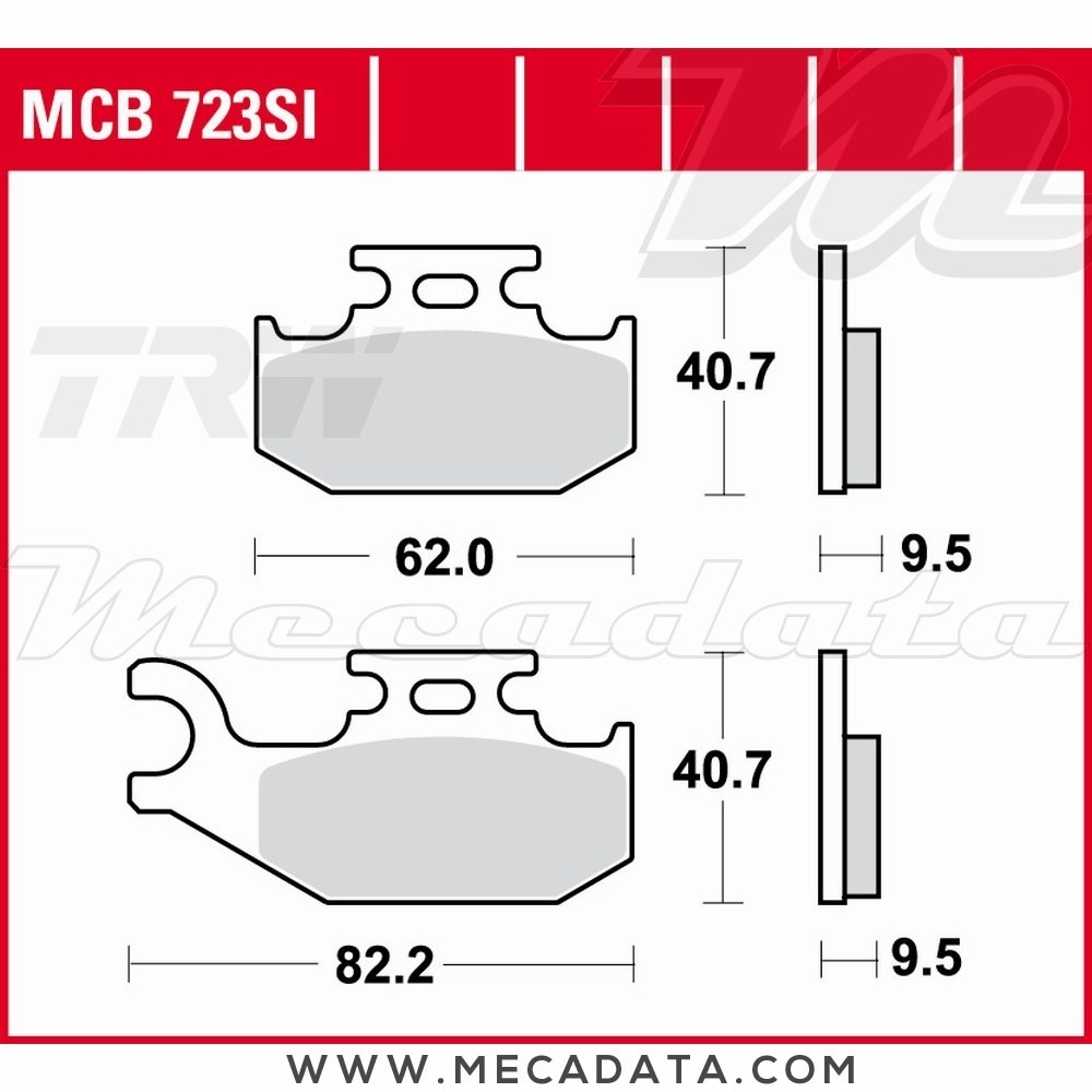 Plaquettes de frein  ~ TRW Lucas MCB 723 SI 