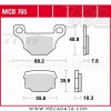 Plaquettes de frein ~ TRW Lucas MCB 765