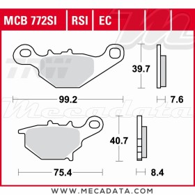Plaquettes de frein ~ TRW Lucas MCB 772 EC