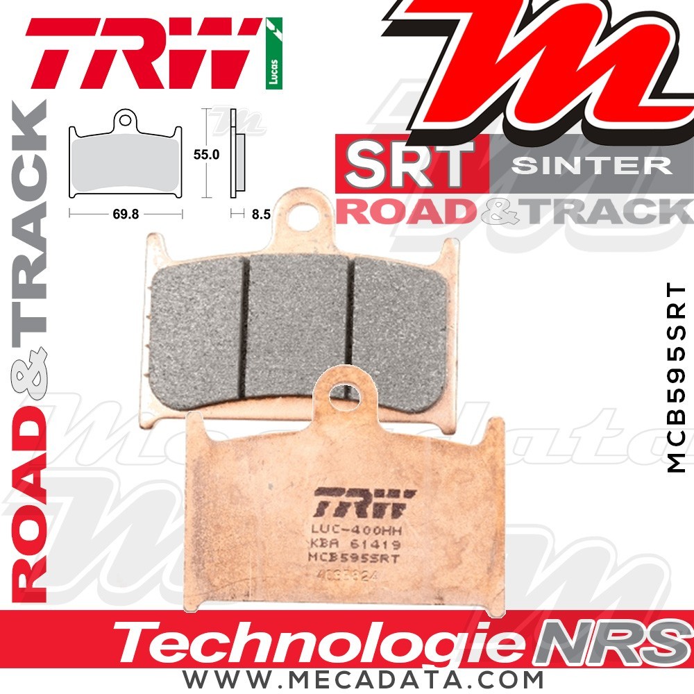 Plaquettes de frein ~ TRW Lucas MCB 595 SRT