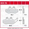 Plaquettes de frein ~ TRW Lucas MCB 796