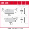 Plaquettes de frein  ~ TRW Lucas MCB 801 SI 