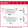 Plaquettes de frein ~ TRW Lucas MCB 802 SI