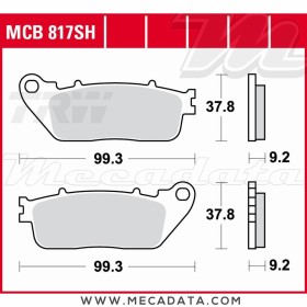 Plaquettes de frein ~ TRW Lucas MCB 817 SH