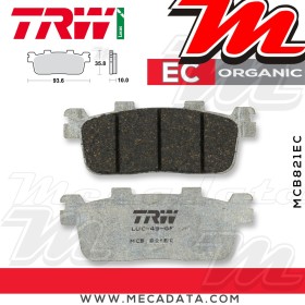 Plaquettes de frein ~ TRW Lucas MCB 821 EC