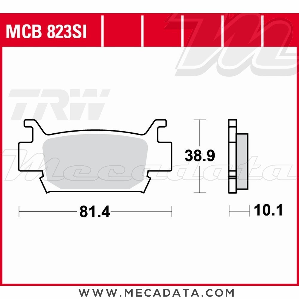 Plaquettes de frein  ~ TRW Lucas MCB 823 SI 