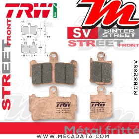 Plaquettes de frein ~ TRW Lucas MCB 828 SV