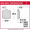 Plaquettes de frein ~ TRW Lucas MCB 829 SV