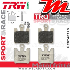 Plaquettes de frein ~ TRW Lucas MCB 742 TRQ