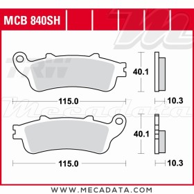 Plaquettes de frein ~ TRW Lucas MCB 840 SH