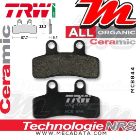 Plaquettes de frein ~ TRW Lucas MCB 844