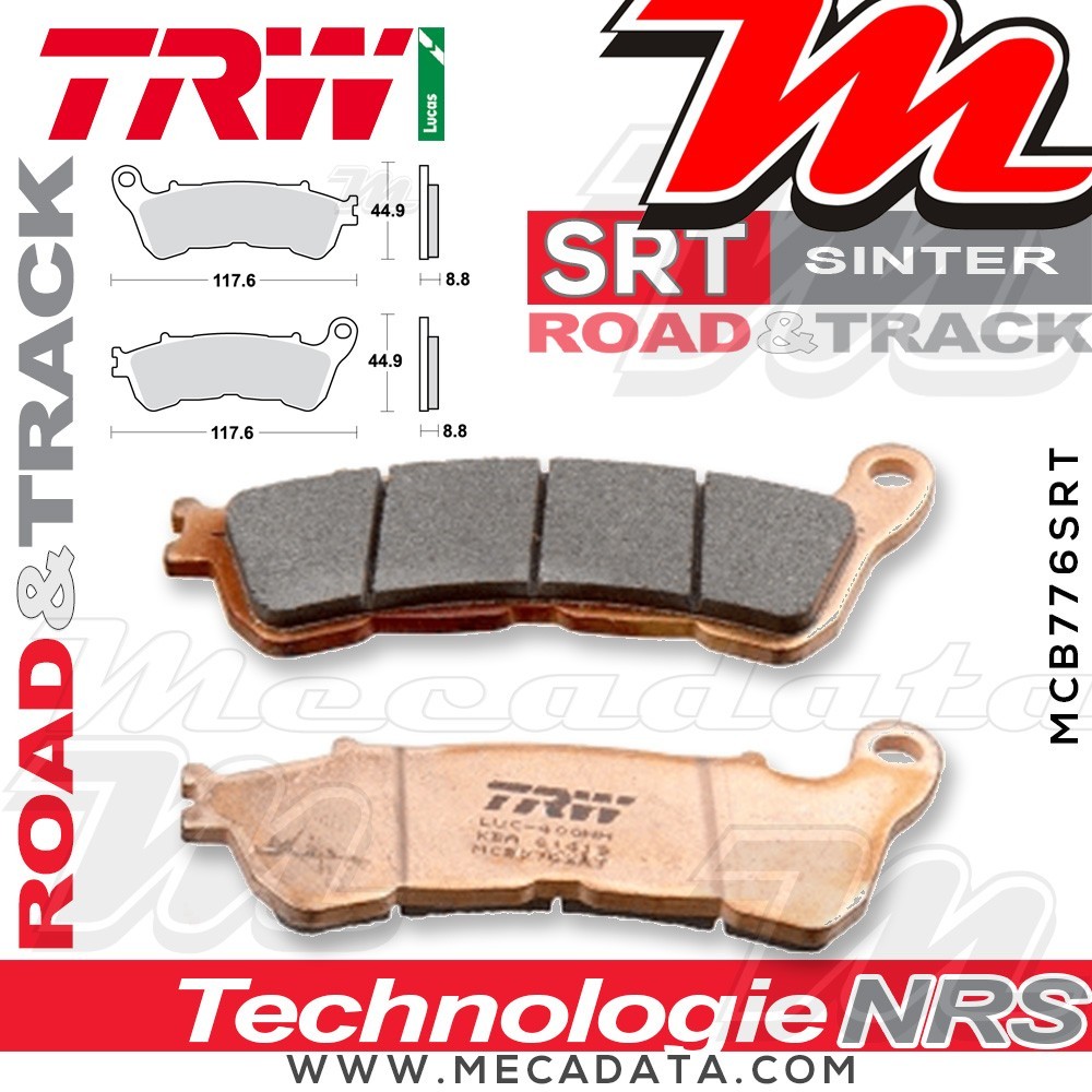 Plaquettes de frein  ~ TRW Lucas MCB 776 SRT 