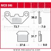 Plaquettes de frein  ~ TRW Lucas MCB 846 