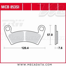 Plaquettes de frein ~ TRW Lucas MCB 853 SI