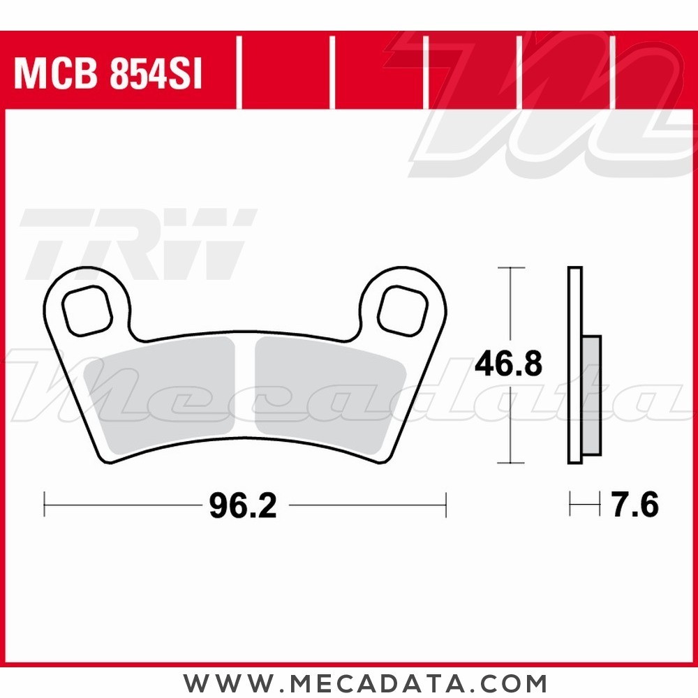 Plaquettes de frein  ~ TRW Lucas MCB 854 SI 