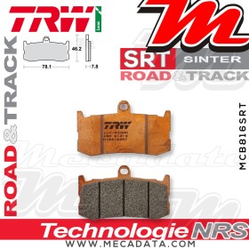 Plaquettes de frein ~ TRW Lucas MCB 816 SRT