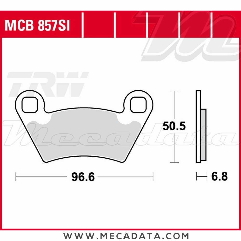 Plaquettes de frein  ~ TRW Lucas MCB 857 SI 
