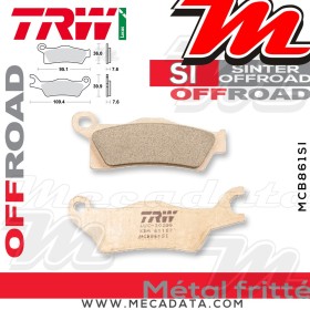 Plaquettes de frein ~ TRW Lucas MCB 861 SI