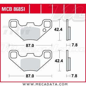 Plaquettes de frein ~ TRW Lucas MCB 868 SI