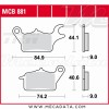 Plaquettes de frein ~ TRW Lucas MCB 881