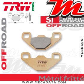 Plaquettes de frein ~ TRW Lucas MCB 869 SI