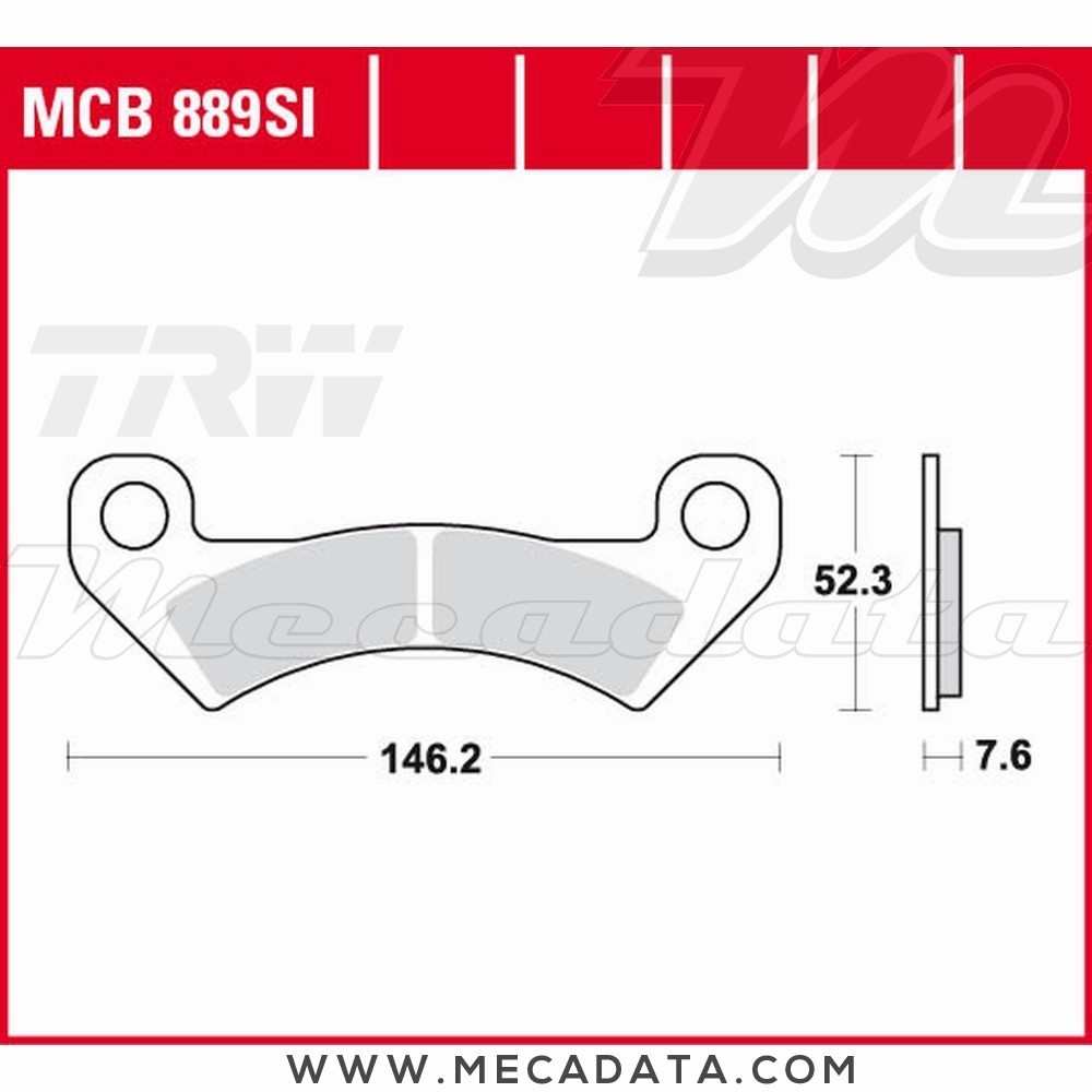 Plaquettes de frein  ~ TRW Lucas MCB 889 SI 