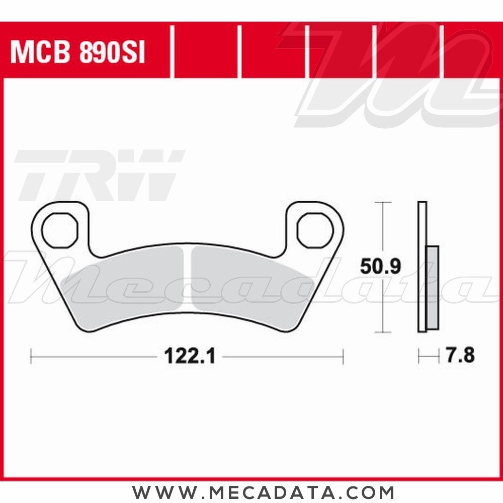 Plaquettes de frein  ~ TRW Lucas MCB 890 SI 